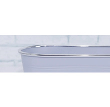 Pflanztopf Metall 27,5 x 11,3 x 9 cm lila