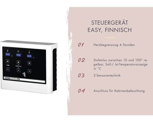 Saunasteuerung für finnische Sauna