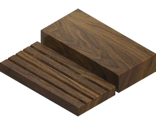 Seifenschale und Seife aus Holz