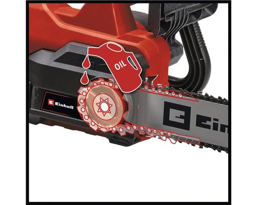 Symbol für die automatische Kettenschmierung einer Einhell Kettensäge
