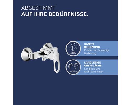 Auf die Bedürfnisse abgestimmter Wasserhahn mit Grohe SilkMove und Long-Life Finish