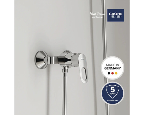 Grohe Duscharmatur mit 5 Jahren Garantie, hergestellt in Deutschland