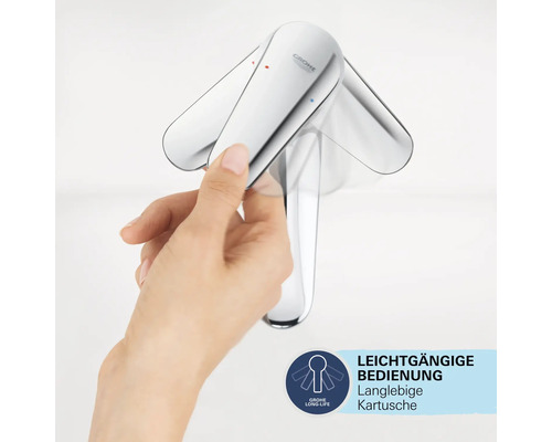 Bedienung eines Grohe Wasserhahns mit langlebiger Kartusche
