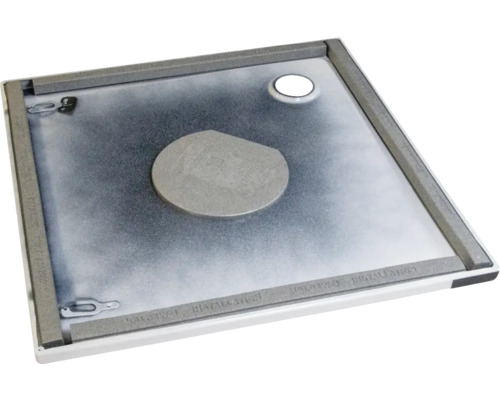 Vierkant Duschwanne mit Ablauf und Montageelementen