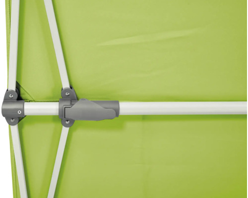 Detailansicht eines Pavillons mit Gestänge