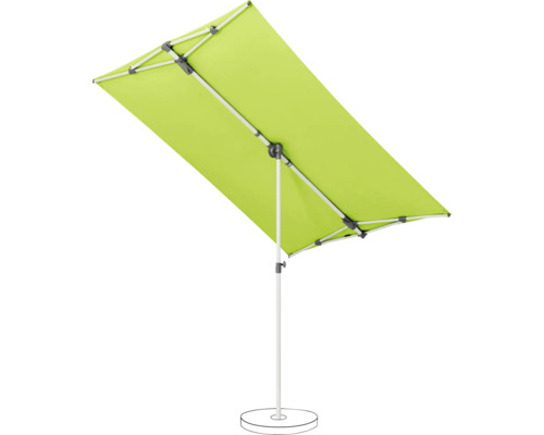 Rechteckiger Sonnenschirm mit Ständer