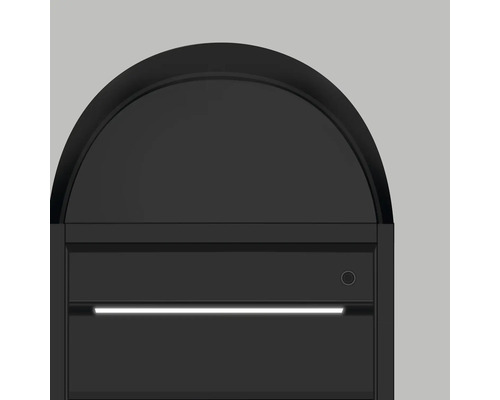 Briefkasten mit LED-Beleuchtung