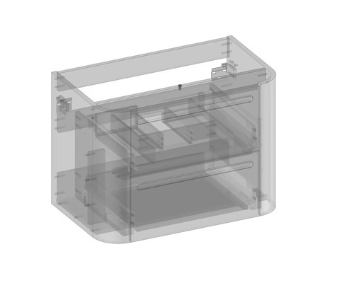 Badezimmermöbel Waschtischunterschrank mit zwei Schubladen