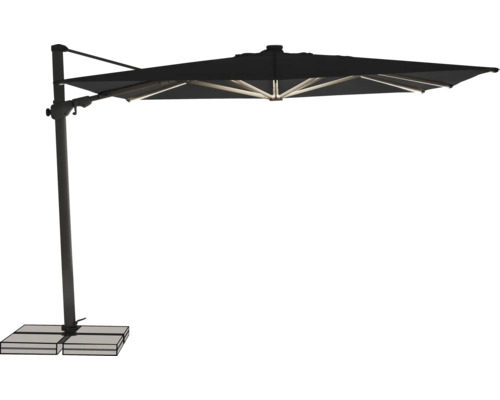 Freiarm-Sonnenschirm mit Standfuß für den Gartenbereich