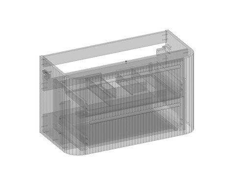 Waschtischunterschrank mit zwei Schubladen