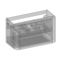 Waschtischunterschrank mit zwei Schubladen