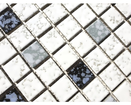 Mosaikfliese quadratisch mit Marmoroptik