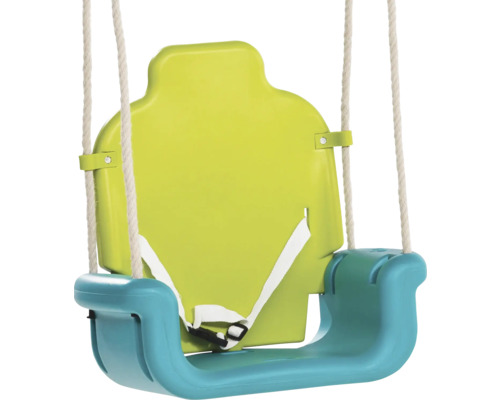 Kinderschaukel mit Seilen und Sicherheitsgurt