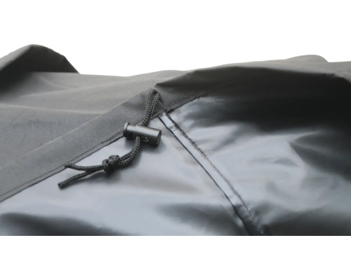 Detailaufnahme einer Schutzhülle mit Kordelzug