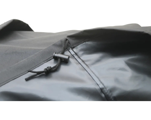 Detailaufnahme einer Schutzhülle mit Kordelzug