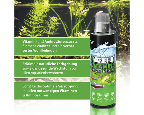 Microbe Lift Vitamins für Aquarien, Vitamin- und Aminosäurenzusatz
