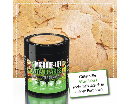 Microbe Lift Vita Flakes Hauptfutter für Zierfische