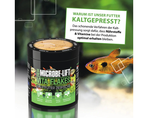 Microbe-Lift Vita Flakes Hauptfutter für Zierfische