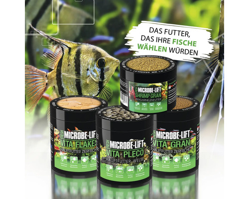 Aquarienfutter von Microbe Lift für Zierfische, Garnelen und Welse