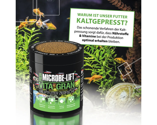 Microbe Lift Vita Gran Hauptfutter für Zierfische im Aquarium