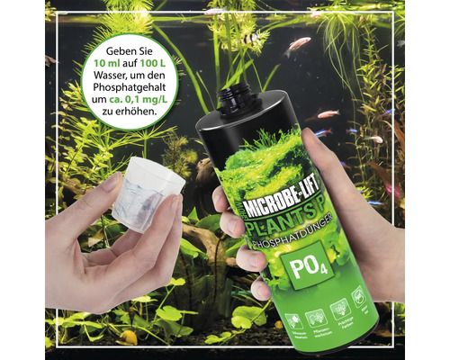 Microbe Lift Plants P Pflanzendünger zur Erhöhung des Phosphatgehalts im Aquarium.