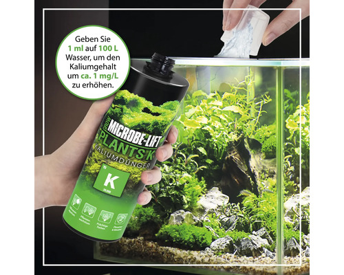 Microbe-Lift Plants K Kaliumdünger zur Versorgung von Aquariumpflanzen.