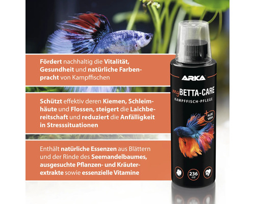 Arka myBetta-Care für Kampffische, 236 ml Flasche