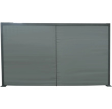Graue Sichtschutzwand für den Außenbereich
