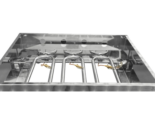 Edelstahl Grillbrenner mit drei Brennern