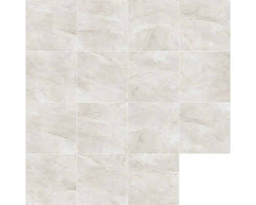 Fliesen mit Marmoroptik, verlegt