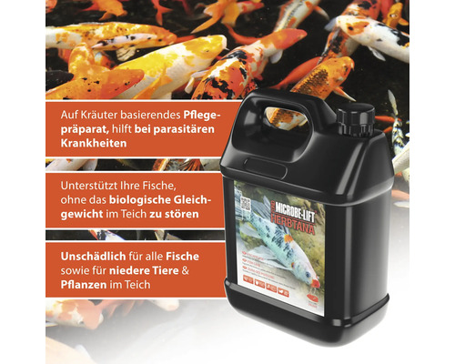 Microbe-Lift Herbtana Teichpflegeprodukt zur Behandlung von parasitären Krankheiten