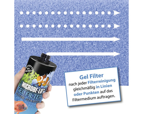 Microbe Lift Gel Filter Starter für Aquarien