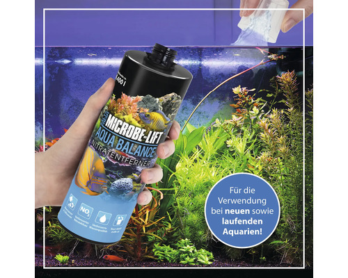 Microbe Lift Aqua Balance Nitratentferner zur Verbesserung der Wasserqualität in Aquarien