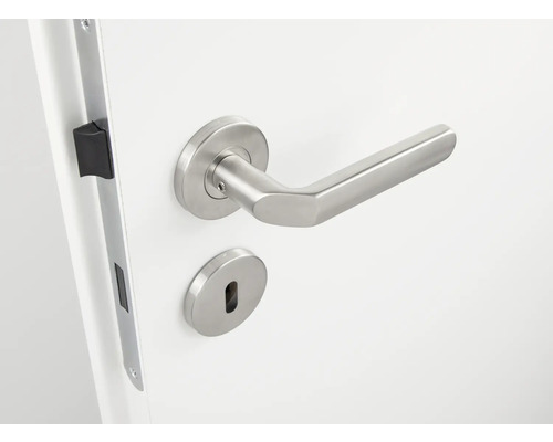 Tür mit Türbeschlag und Türschloss