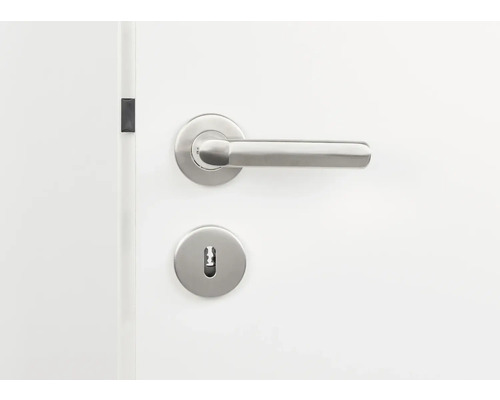 Tür mit Türgriff und Schloss