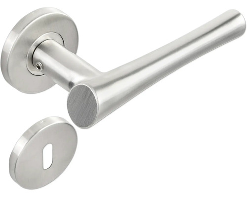 Türdrücker aus Edelstahl mit Schlüsselrosette