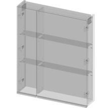 Spiegelschrank Devo Viva 2.0 rechts BxHxT 70x85x15 cm structure white