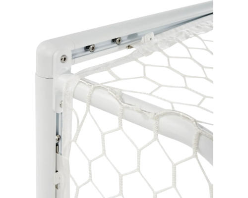 Detail eines Fußballtors mit Netz