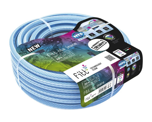 Fitt NTS Jeans Gartenschlauch, 20 Meter lang, 1/2 Zoll Durchmesser