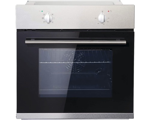 Einbaubackofen mit Glastür und Drehknöpfen