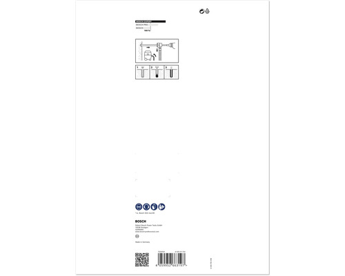 Bosch Expert Produktinformationen mit Bohranleitung und Sicherheitshinweisen