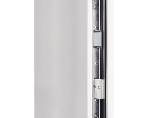 Detailansicht eines Türschlosses aus Metall