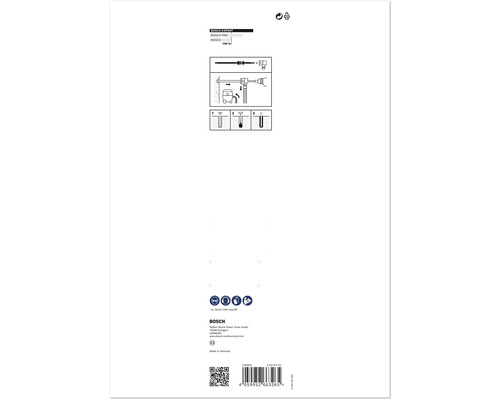 Bosch Expert Verpackungsaufdruck mit Anwendungs- und Sicherheitshinweisen