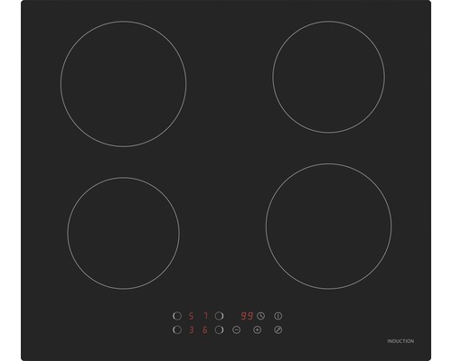 Induktionskochfeld mit vier Kochzonen