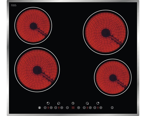 Glaskeramikkochfeld mit vier Kochzonen