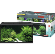 Aquarium Set EHEIM aquaproLED 126 mit LED-Beleuchtung, Filter, Heizer, Thermometer, Fangnetz ohne Unterschrank schwarz ca. 126 L 80 x 45 x 35 cm