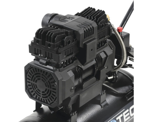 Detailansicht eines schwarzen Kompressors