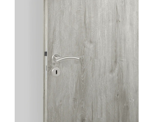 Zimmertür mit Drückergarnitur und Holzoptik