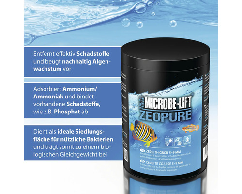 Microbe Lift Zeopure für Meerwasser- und Süßwasseraquarien