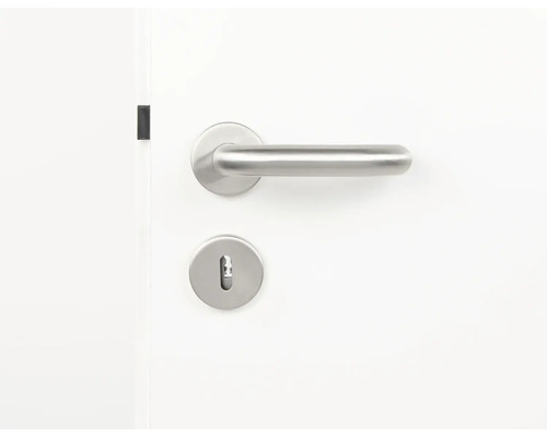 Tür mit Türgriff und Schlüsselloch